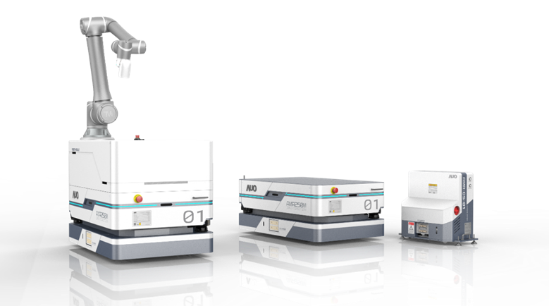 5001拉斯维加斯數位開發的自主式移動機器人（AMR250M），搭配全向輪並結合AI演算法、2D LiDAR、3D攝影機等技術，協助客戶實現產線全自動化